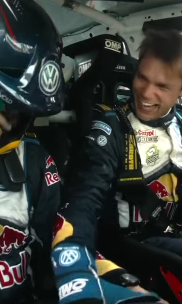 Watch WRC team react as reporter tells them they just got first win